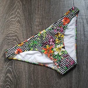 MINKPINK striped floral Bikini Bottoms